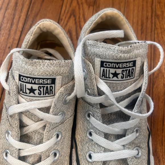 Converse All Star Beige Canvas Sneakers - Picture 5 of 5